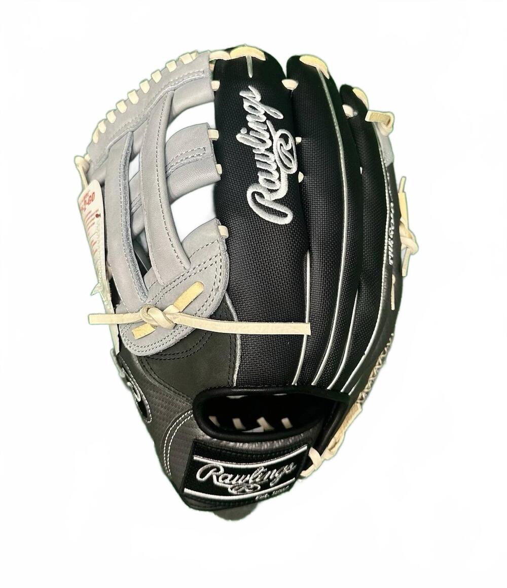 NEW RAWLINGS heart of the hide - lh throw - 12.75 in black/grey